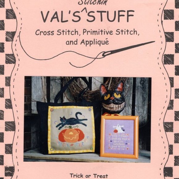 Val's Stuff Counted Cross Stitch Pattern Books Set Of 6 Crafts Decor Seasons - Picture 3 of 5